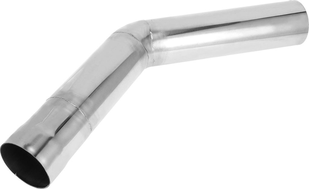 45 Grad Bogen Auspuffrohr Auto Auspuffrohr Biegen DIY Custom Rohrleitung Rohr 80mm Außendurchmesser 300mm Beinlänge T304 Edelstahl Silberton
