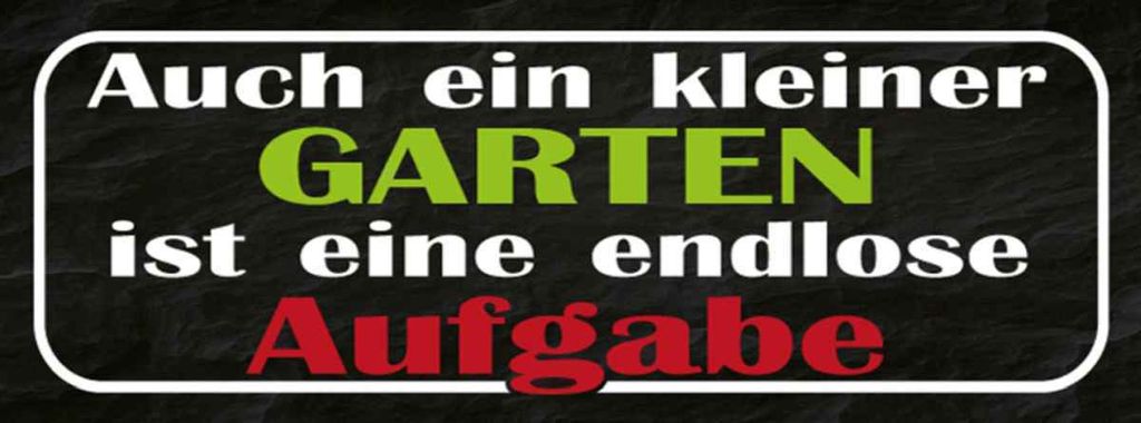vianmo Holzschild 10x27 cm kleiner Garten endlose Aufgabe Geschenk
