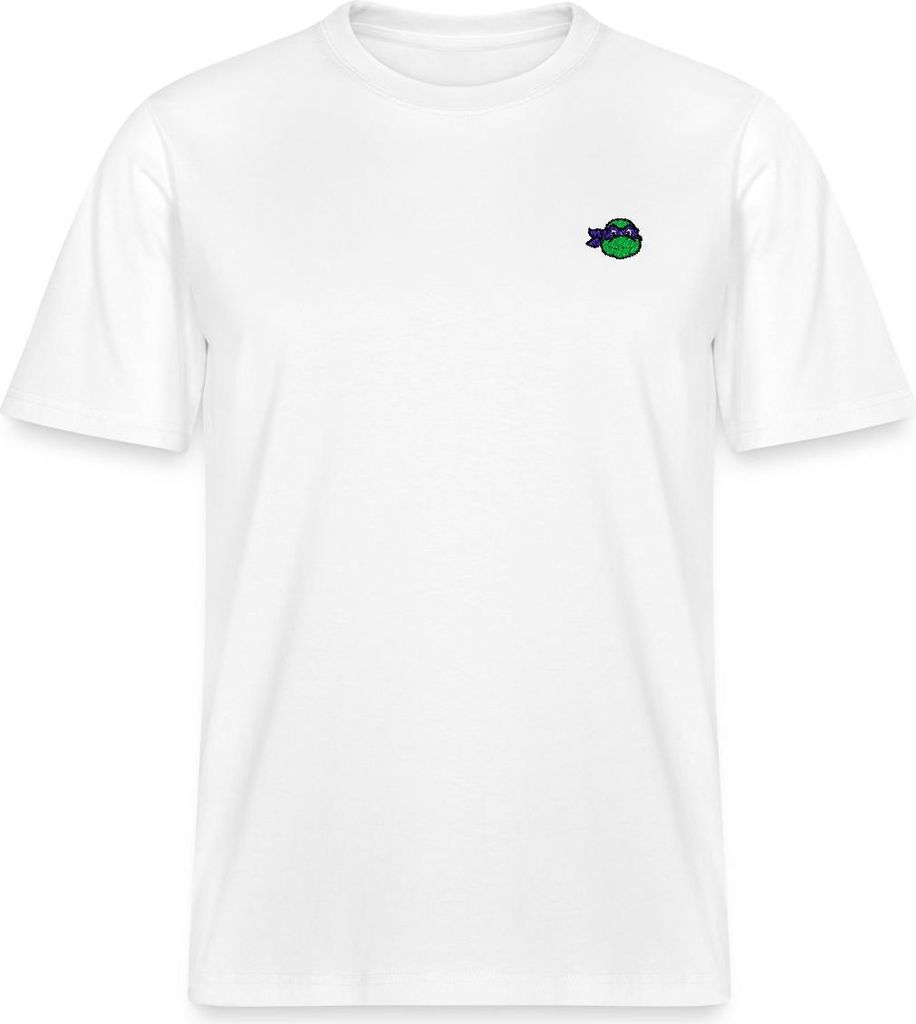 Spreadshirt TMNT Donatello Stick Relaxed Fit Uni T-Shirt, XL, Weiß