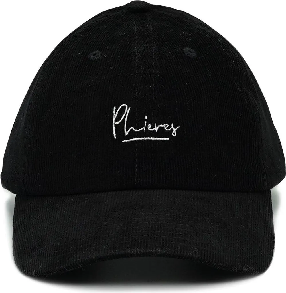 Cappello PHIERES Scripht Logo - Design Tirolese in Nero Velluto