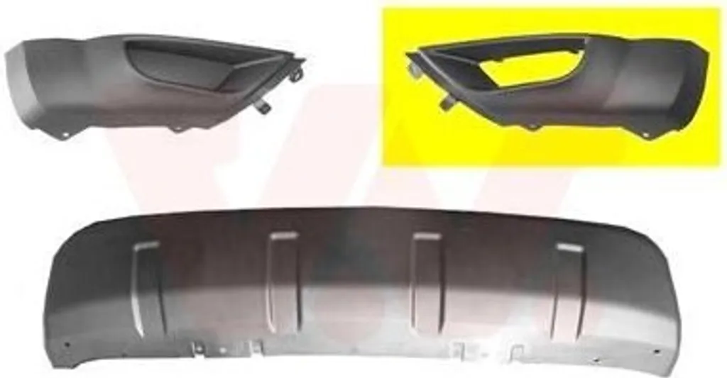 Spoiler de pare-chocs avant gauche pour Mitsubishi Outlander II 2006-12