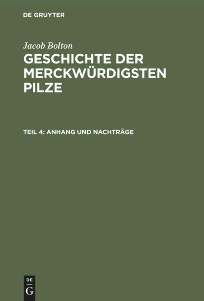 Anhang und Nachträge