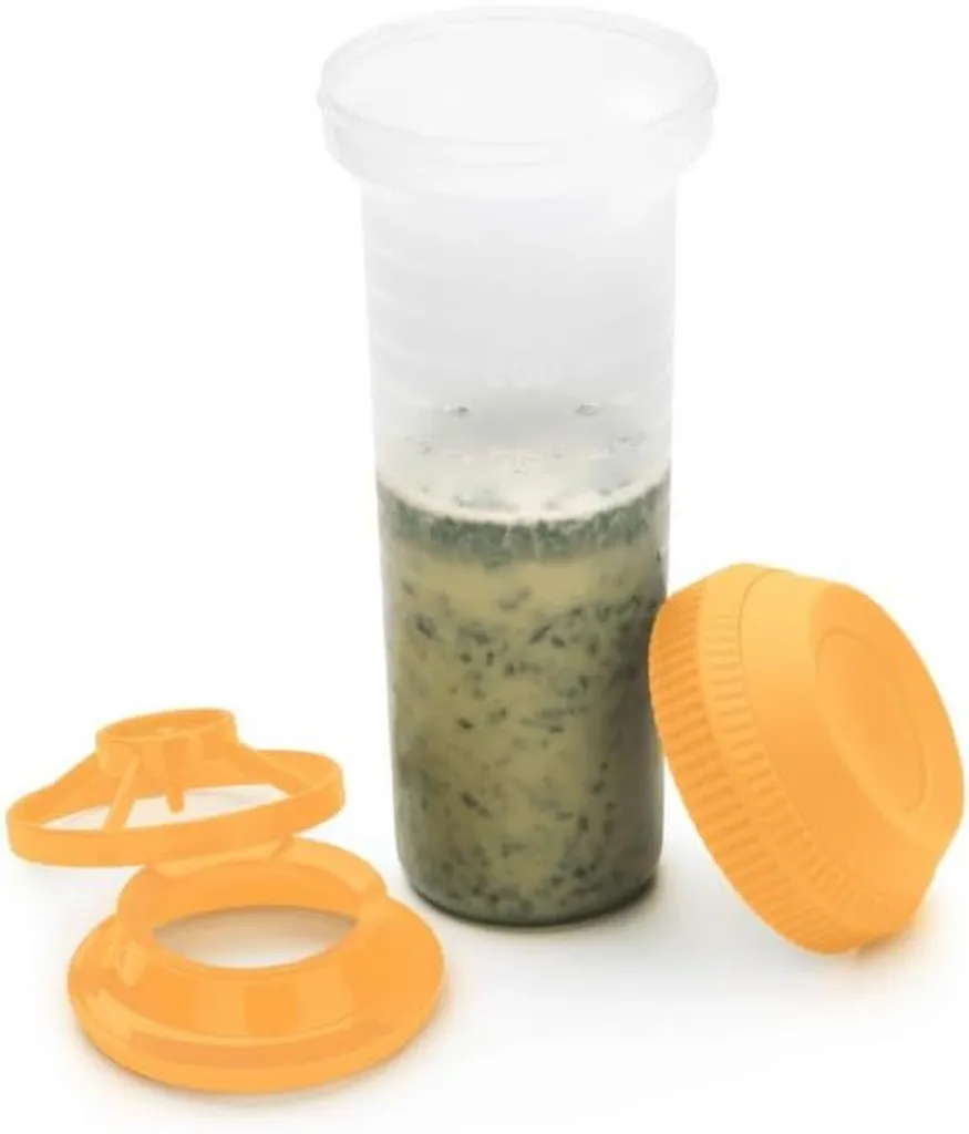 Shaker Tupperware 750ml Giallo Mix-Max - Ideale per Sport e Dieta