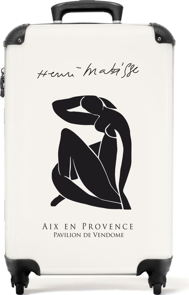 NoBoringSuitcases.com Koffer Handgepäck Trolley Rollkoffer Kleine Reisekoffer mit 4 Rollen - Kunst - Körper - Matisse - Minimalismus - Alte Mei...