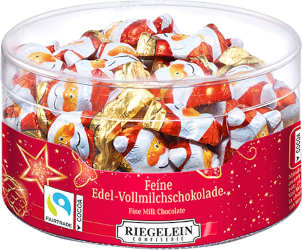 Riegelein Weihnachtswichtel mini mit 5g pro Stück Runddose 400g