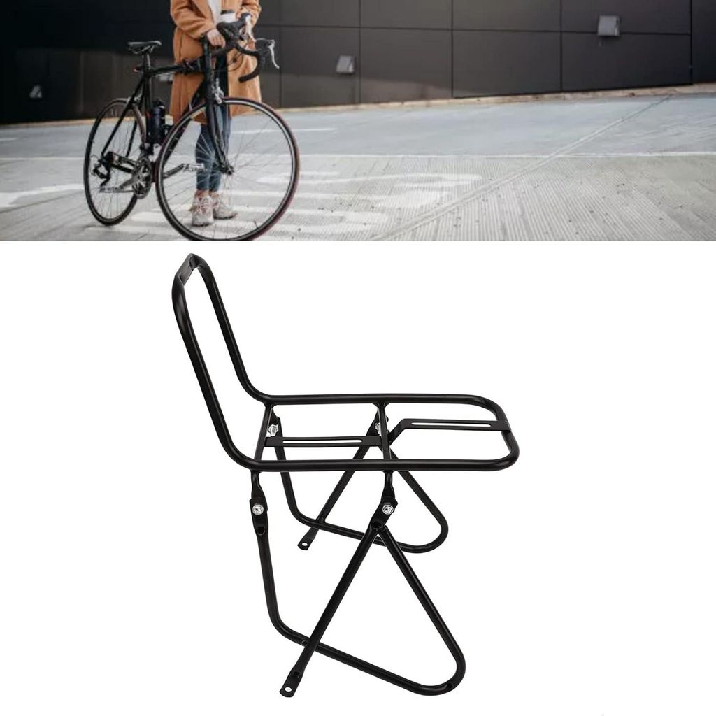 Front Cargo Rack für Fahrrad - Stahlgepäckträger für Mountainbike mit robustem Design