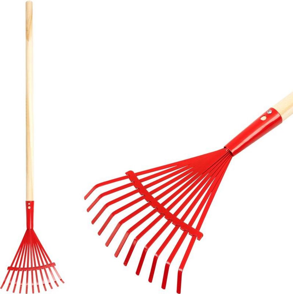 Laubbesen Strend Pro Herrison 813-16, 11 Lamellen, Holzstiel 900 mm, Mini