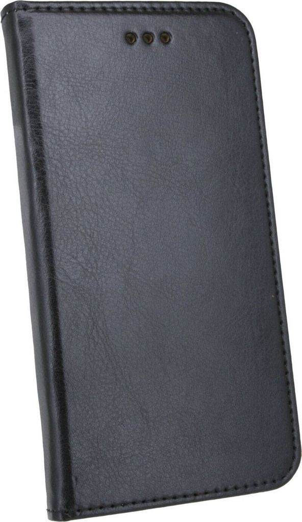 cofi1453 Elegante ECHT Leder Buch-Tasche Hülle kompatibel mit iPhone 13 Mini in Schwarz Wallet Book-Style Cover Schale