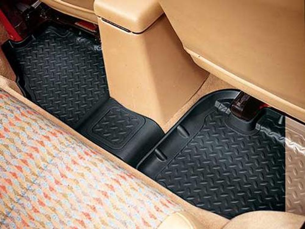 Fußmatten hinten Gummi Fußraumwanne schwarz Jeep Wrangler TJ 96-06