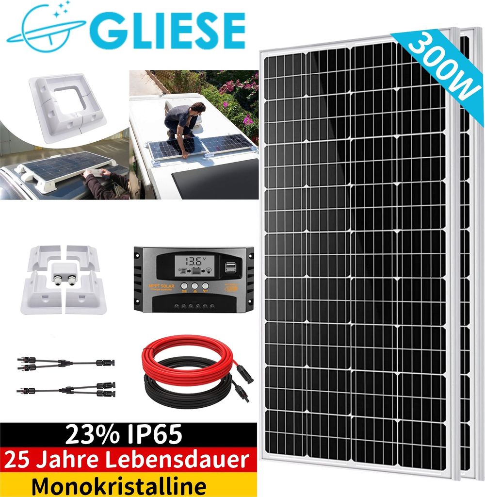 Kit moduli solari 300W centrale elettrica da balcone Immagine del prodotto 