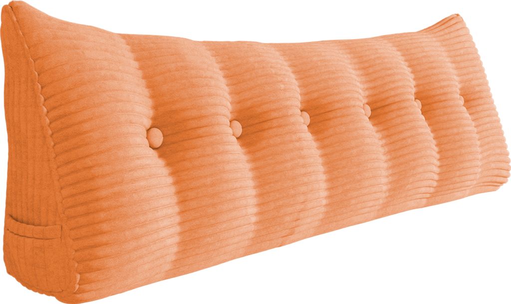 Großes ergonomisches Keilkissen Kopfteilkissen aus Cord, Lesekissen, Keilkissen, Rückenkissen, Ruhekissen, Dekokissen