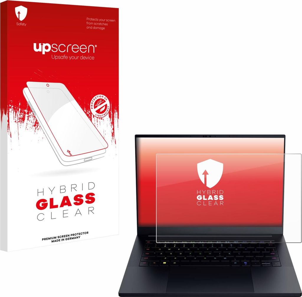 upscreen Schutzglas für Razer Blade 14 2025 Schutzfolie Panzer Folie Glas Display Schutz klar