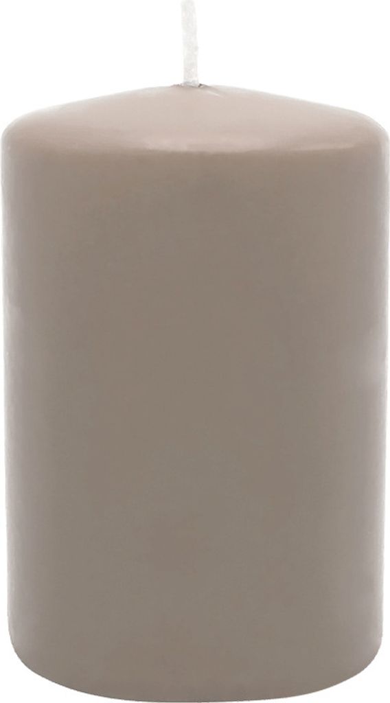 Stumpenkerze aus Paraffin, Sand, WENZEL, 80/60 mm, Produktbild 