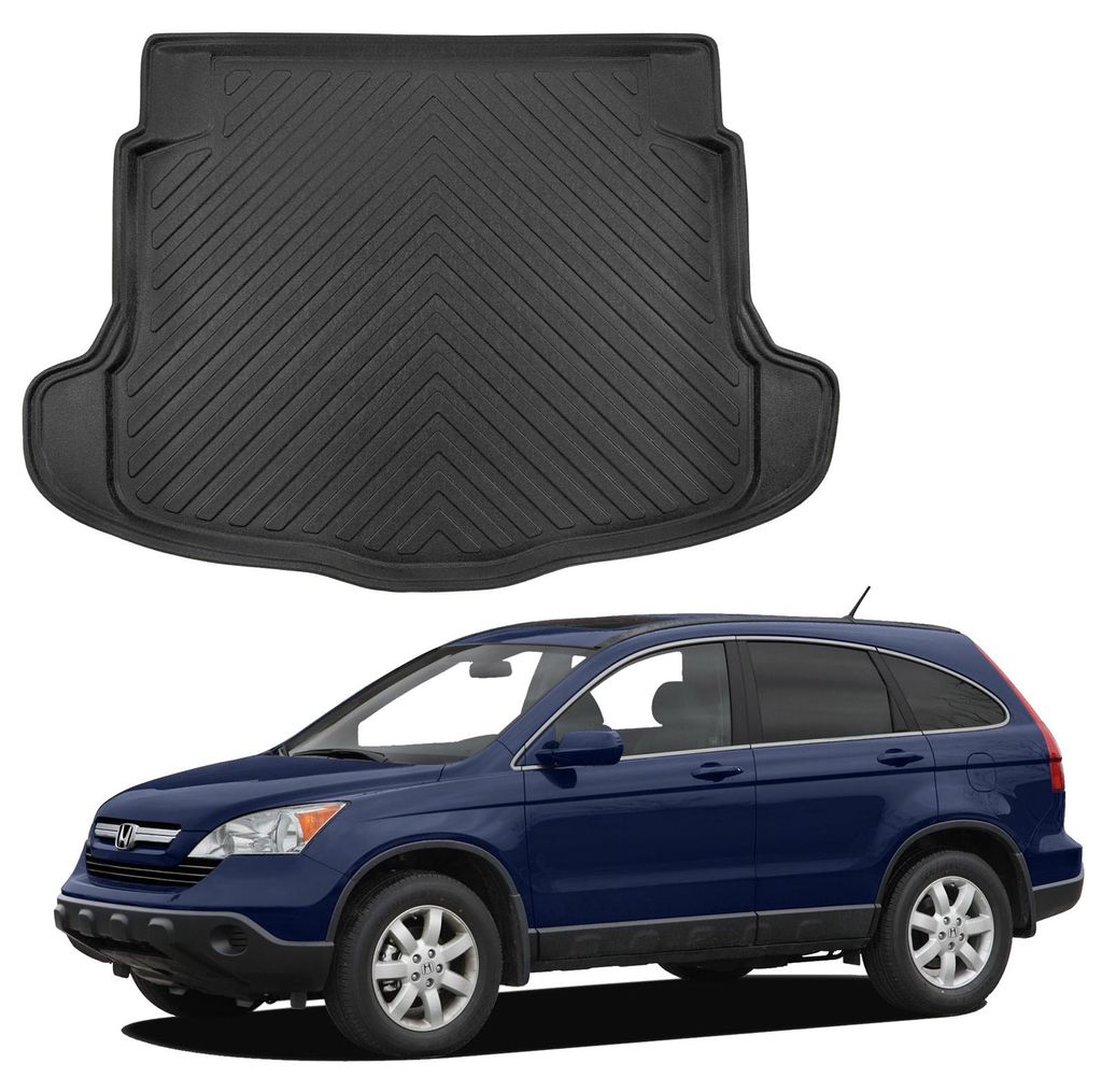 Tapis De Coffre Sur Mesure Pour Honda CR-V 2007-2012, Noir, Image du produit 
