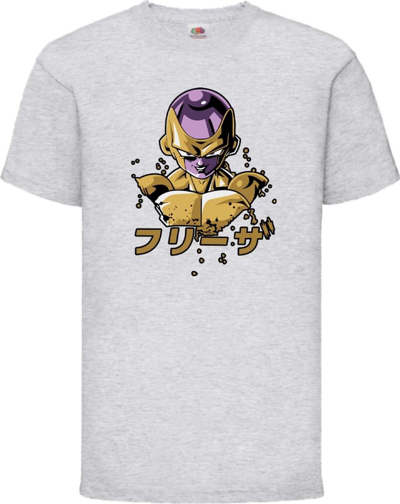 Kinder T-Shirt Dragon Anime Manga Ball Z Frieza 01 Frieza Dbz, 12-13 Jahr - 152 / Grau