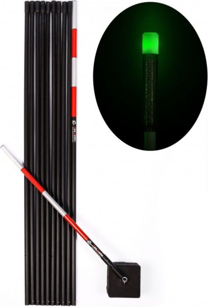 Karpfenmarkierer mit Kopf Karpfenmarkierer Led Grün 7m