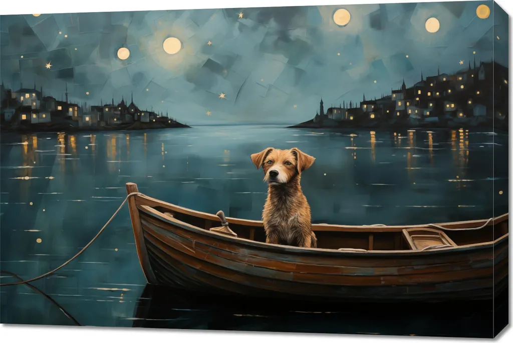 Quadro su Tela 90x60 Avventura di Mezzanotte - Offerta Arredo Casa