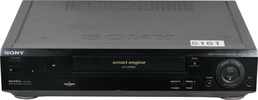 Sony SLV-E730 Magnétoscope VHS 4 Têtes Hi-Fi pour une Image et Son Nets