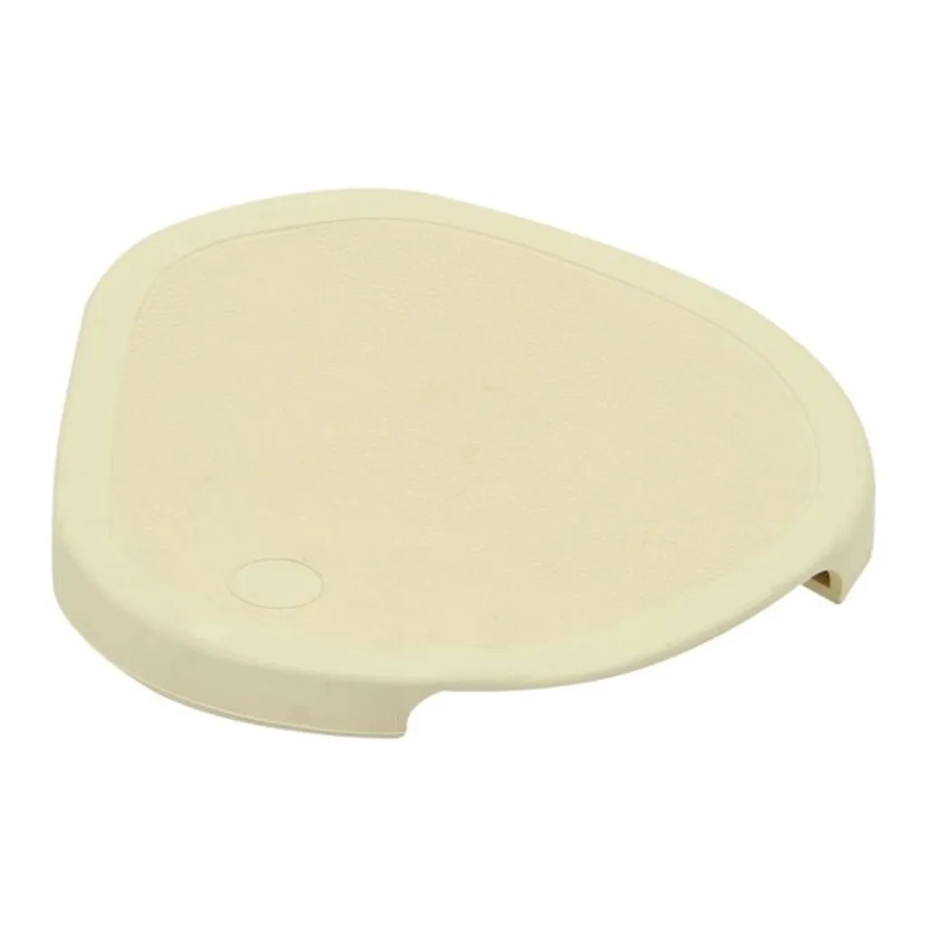 Tapis de selle pour vélomoteur ancien en caoutchouc crème et ivoire