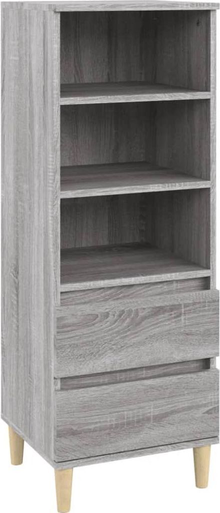 vidaXL Highboard Grey Sonoma 40x36x110 cm odvodený výrobok Obrázok produktu 