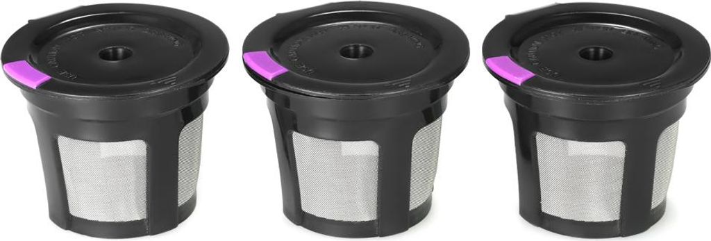 3Stk/Set Wiederverwendbare Kaffeekapseln für Keurig 2.0 & 1.0 Brühmaschinen Nachfüllbare Kaffeefilter