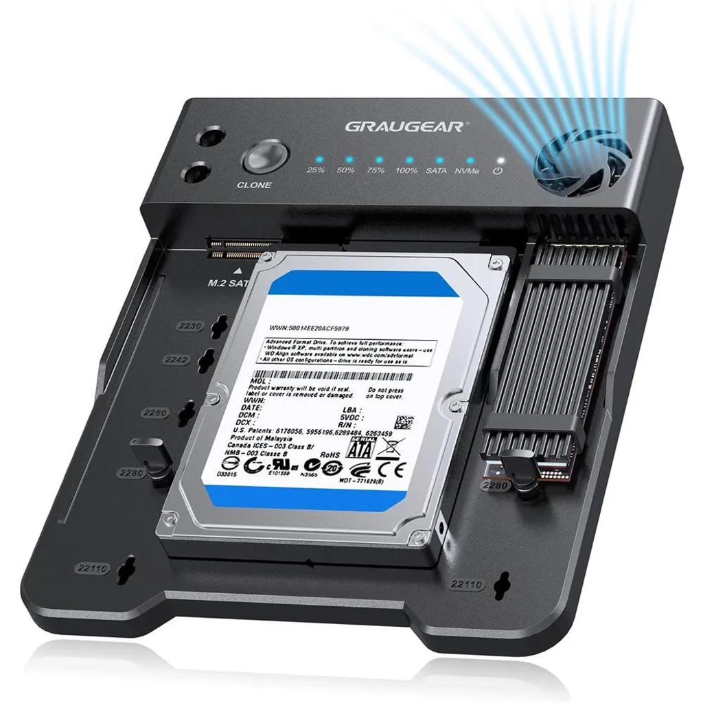 Stazione Clonazione GrauGear G-M2ST235-CL: Il Futuro del Backup Dati