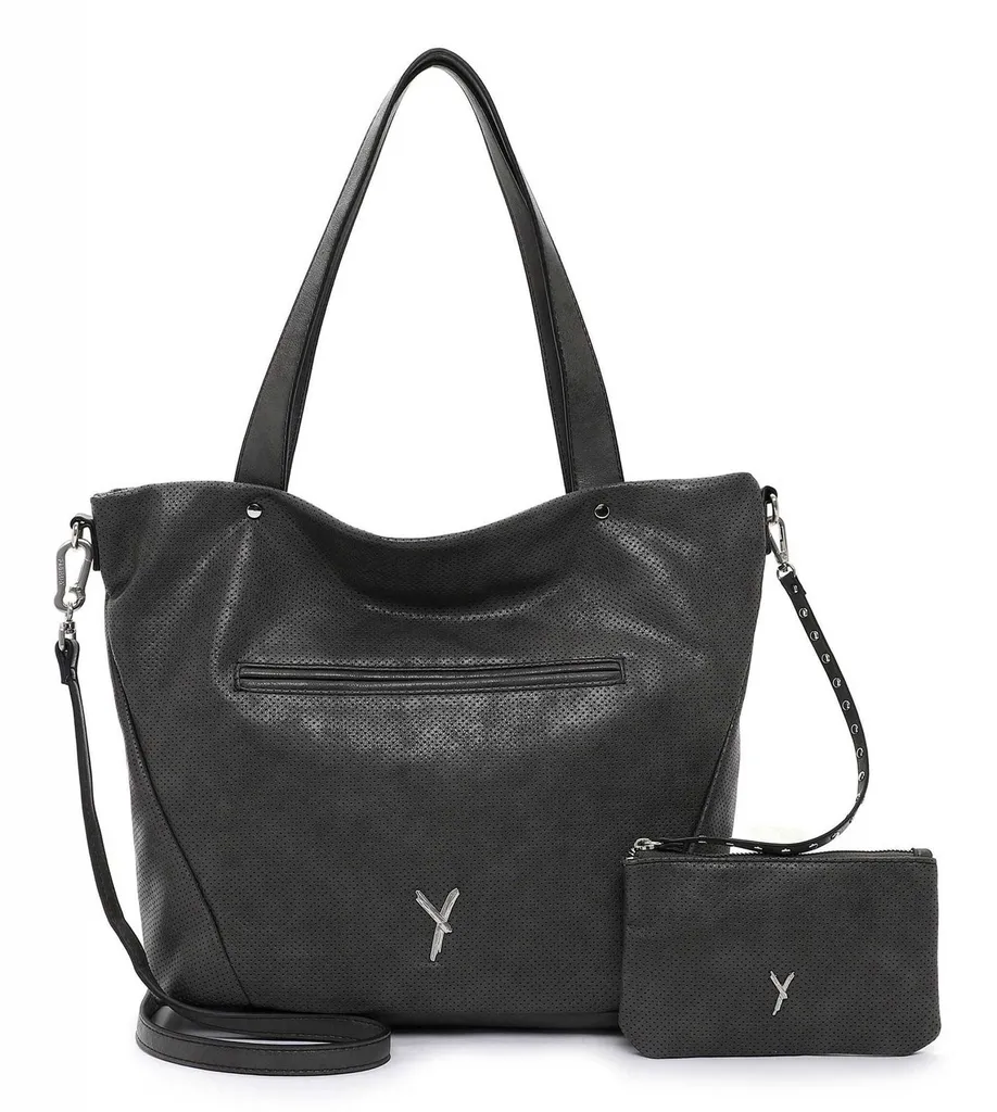 Grand Sac à Épaule Laley par SURI FREY en Coloris Anthracite élégant