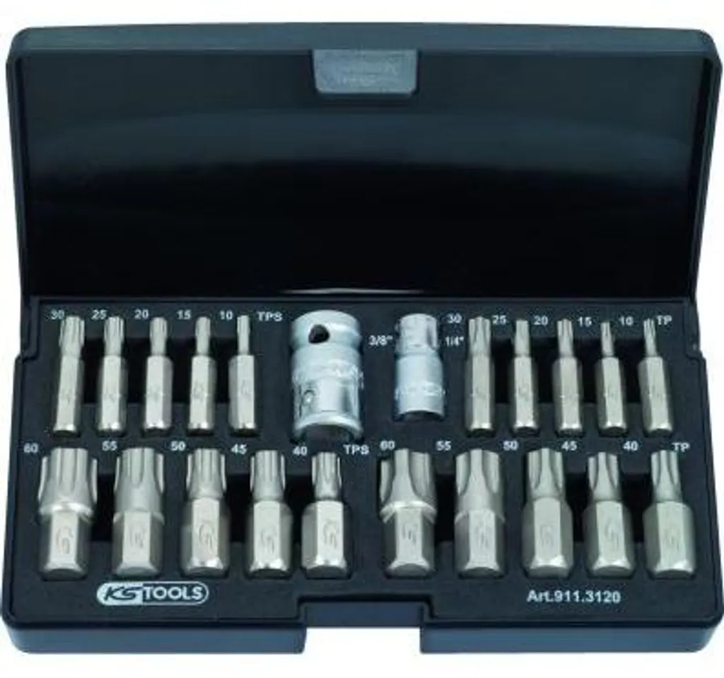Jeu de clés à douilles TX Plus KS TOOLS en acier Chrome-Vanadium 22 - 12