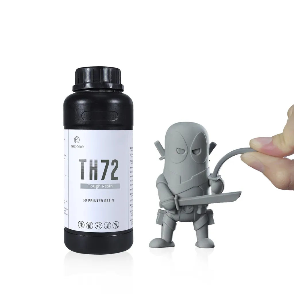 Résine UV robuste TH72 Gris Moyen 1000g pour impression haute tenue