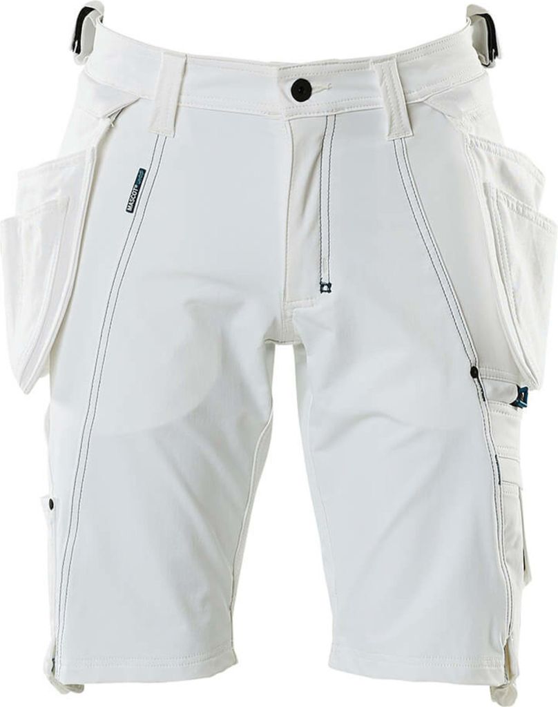 Mascot Advanced Shorts mit abnehmbaren Hängetaschen Gr. 44 weiß