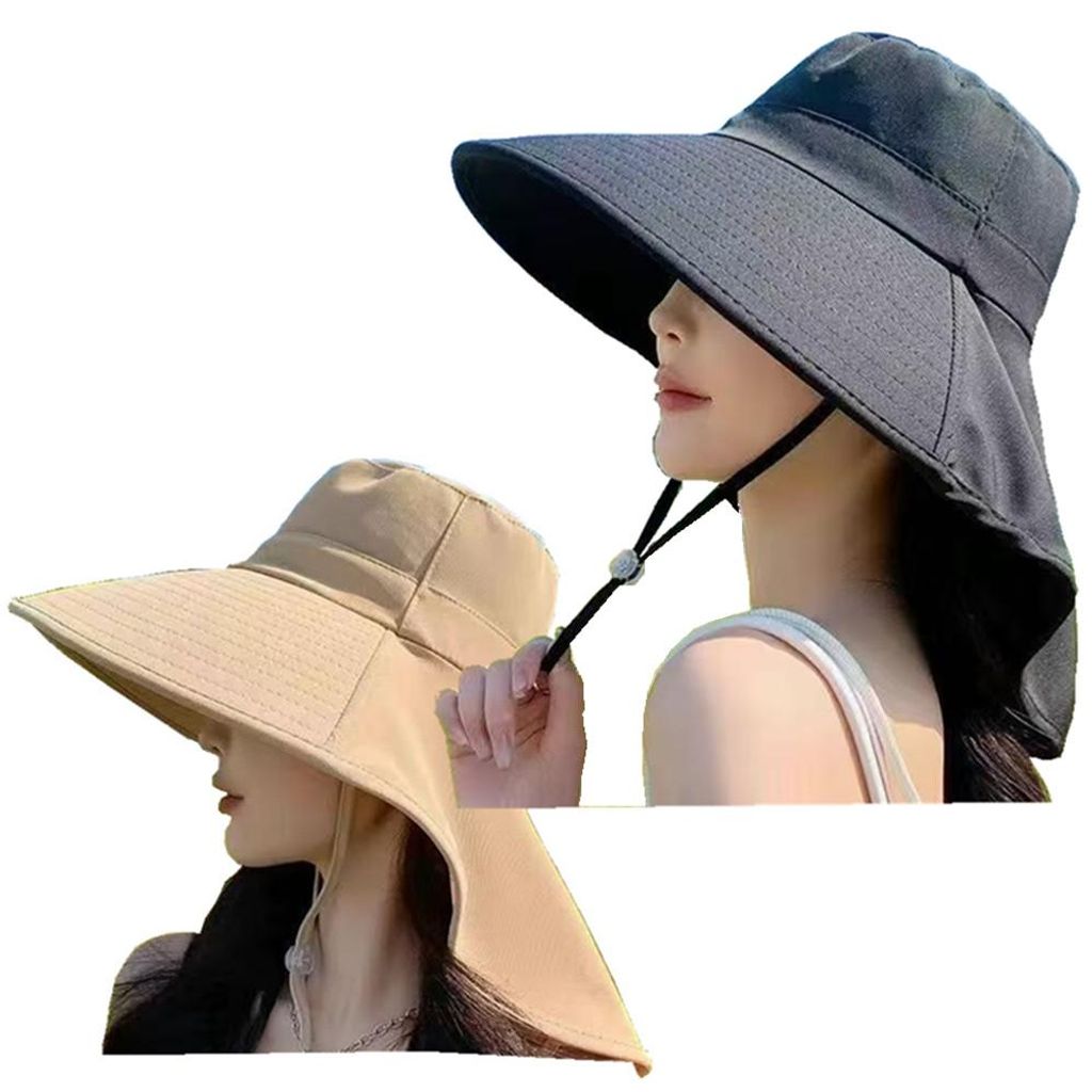 2 Stück Sonnenhut Damen, Sommerhut UV Schutz, breite Krempe Produktbild 