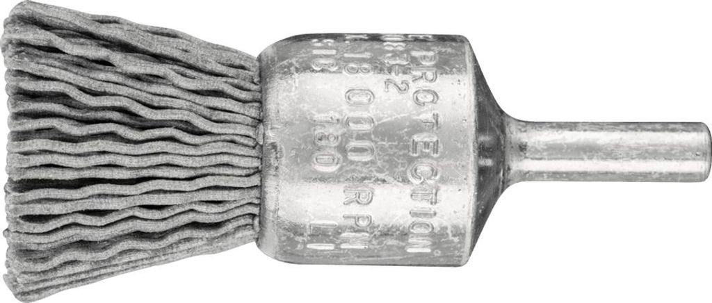 PFERD TOOLS Pinselbürste ungezopft PBU Ø20mm Schaft-Ø6 mm SiC-Filament-Ø0,90 Korn 180