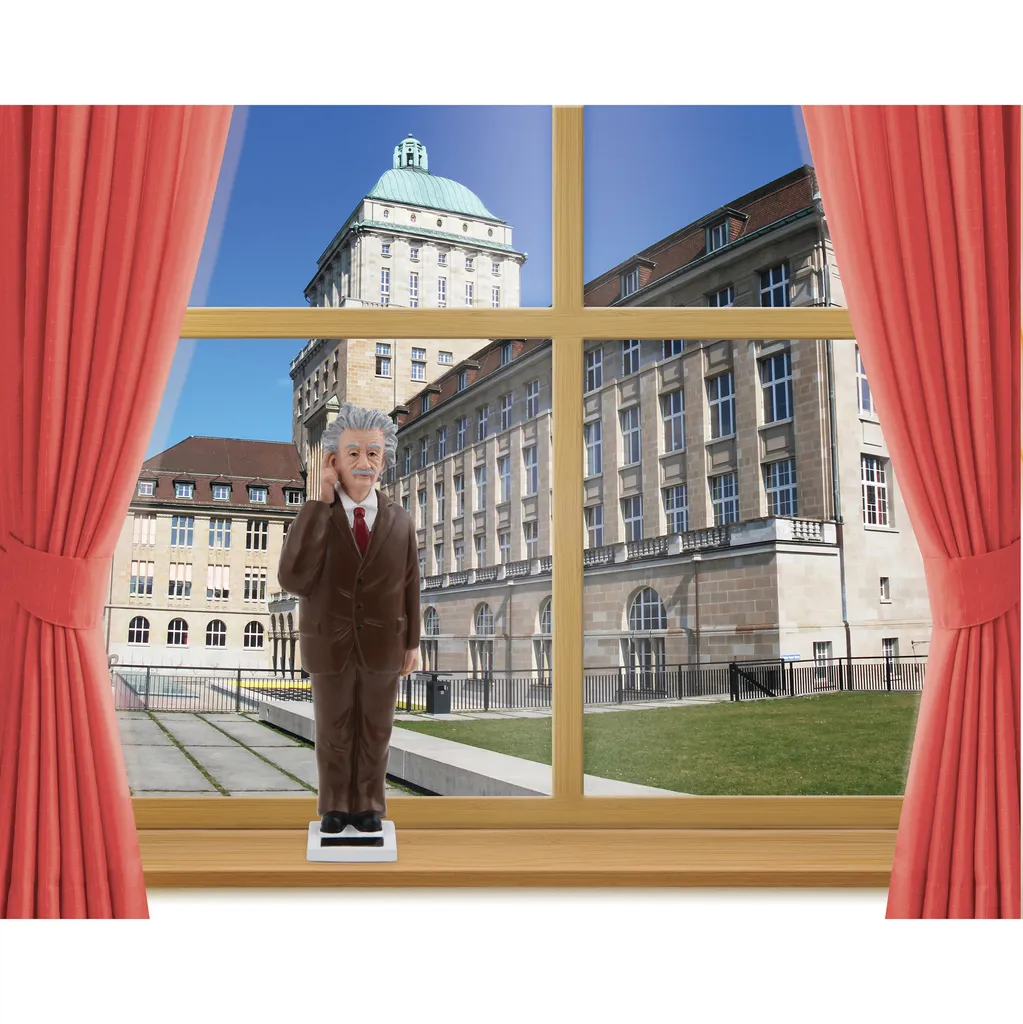 Figurine Solaire Albert Einstein Kikkerland - Objet Déco Scientifique - 5