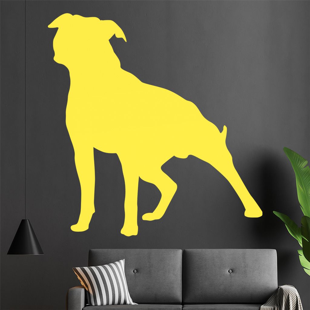 KIWISTAR Stafford Silhouette Wandtattoo in 6 Größen - Wandaufkleber Wall Sticker - Dekoration, Küche, Wohnzimmer, Schlafzimmer, Badezimmer
