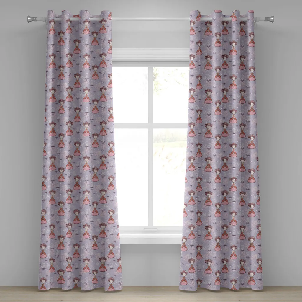 Tende Decorative ABAKUHAUS 280x225cm Stampa Digitale Tea Party