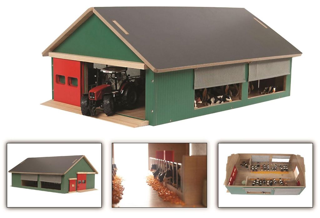Kids Globe Stal met Windbreekgaas 1:32 Image du produit 