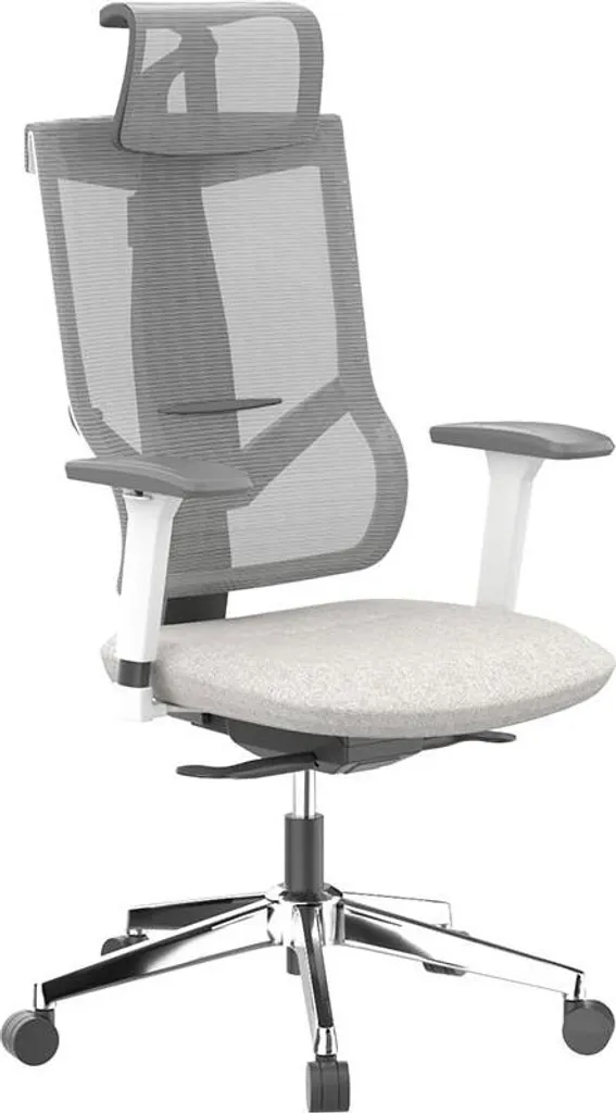 Chaise de bureau pour télétravail BS6G, confort lombaire et dossier maille