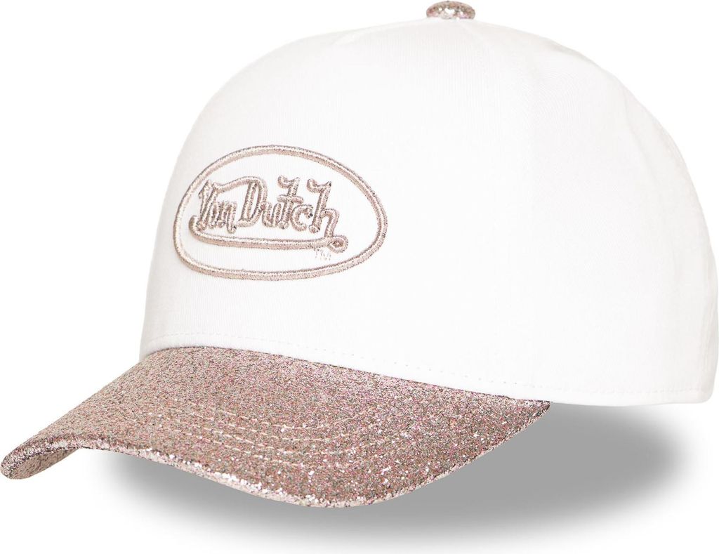 Von Dutch Originals Kids Baseball Cap - GLITTER Toddler Pink