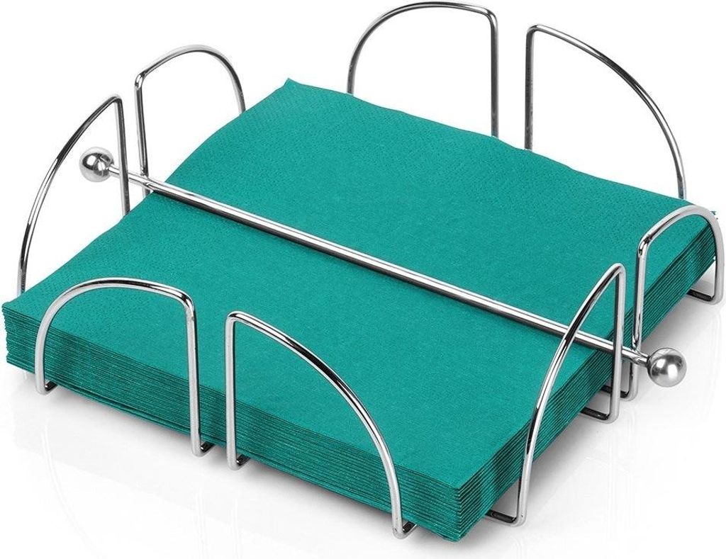 Porte-serviettes Excellent Houseware, acier chromé, 19 x 19 Image du produit 