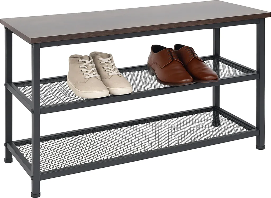 Relaxdays Étagère à Chaussures en Métal pour 6 Paires de Souliers