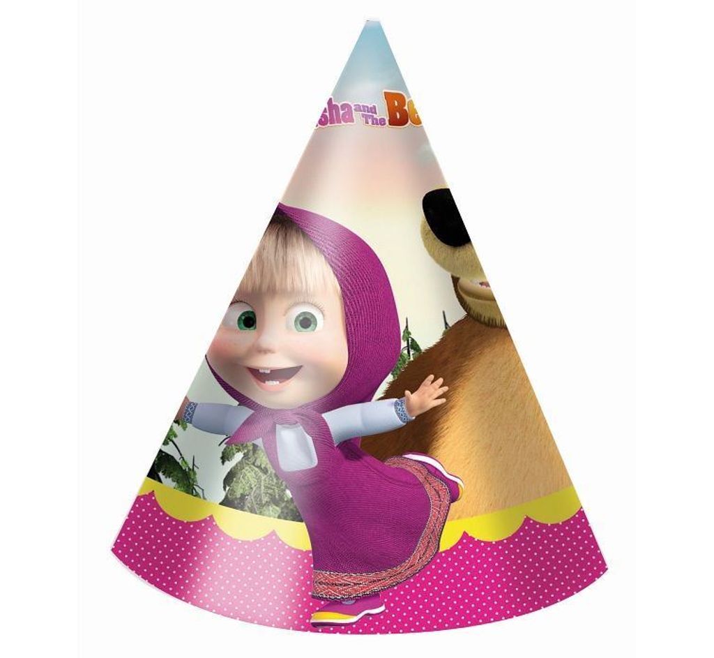 Procos PR93749 Papierhütchen Set, 6 Stück – Aus FSC-Papier, Für Geburtstag & Motto-Partys