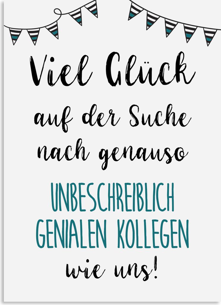 Postkarte KOLLEGEN Jobwechsel