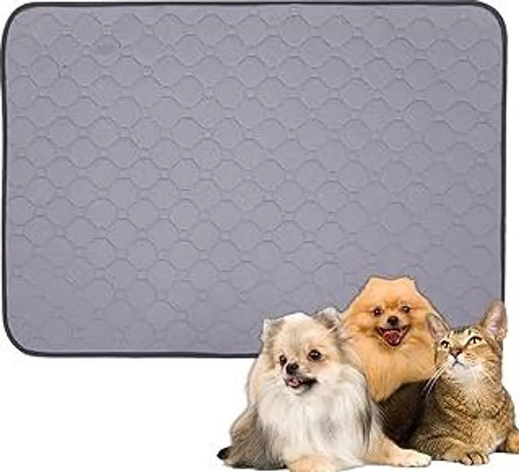 Copertina per cani impermeabile per auto 60 x 47 cm - Tappetini lavabili per cuccioli, tappetino antiscivolo per cani per divano, viaggi e addestramento