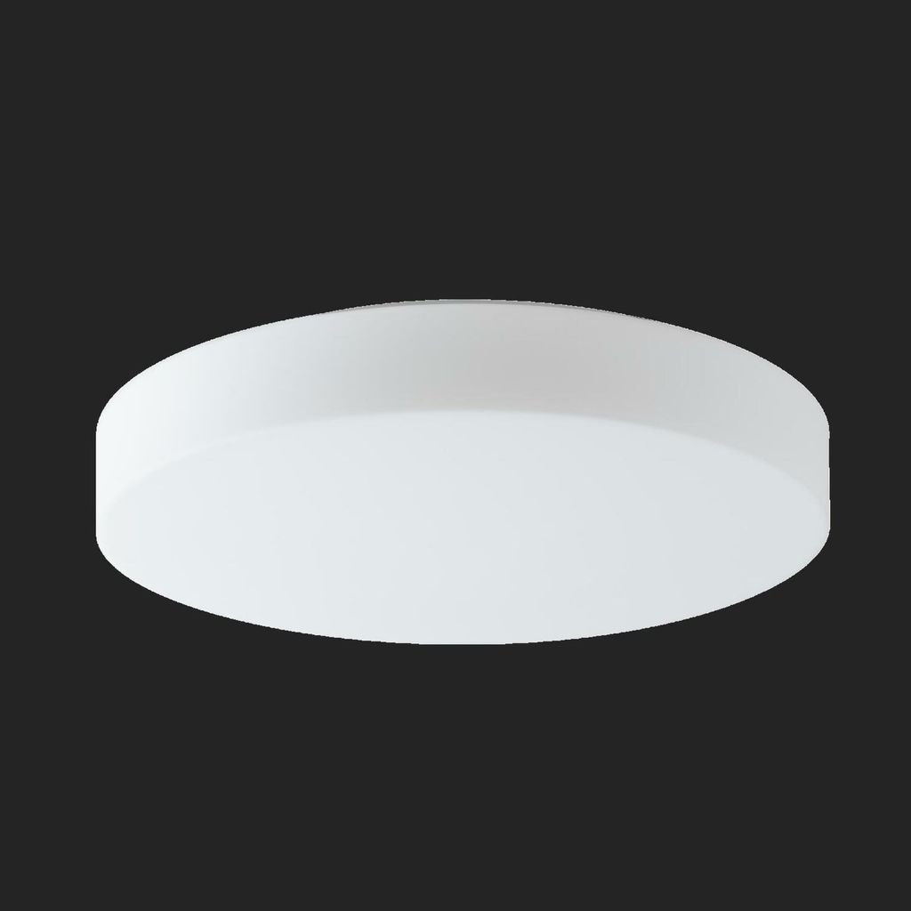 OSMONT ELS68588 ELSA 5 Decken-/Wandleuchte aus Glas, weiß, IP44, 4000 K, 25 W LED-Notbeleuchtung, kombiniert, 3 Stunden