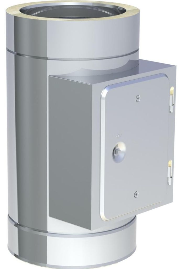 Jeremias DW-ECO 2.0 Edelstahl Abgassystem Ø 300mm Revisionselement bis 600°C N1 doppelwandig ideal für Öl Gas Festbrennstoffe