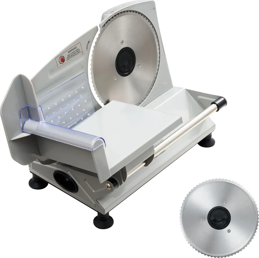 SucceBuy Trancheuse Électrique 150W avec Lame 17cm pour Jambon et Pain