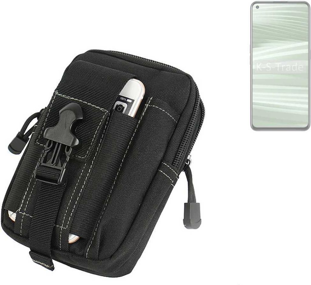 K-S-Trade Gürtel Tasche kompatibel mit Realme GT2 Pro Gürteltasche Holster Schutz Hülle Handy Hülle Smartphone outdoor Handy-Hülle schwarz