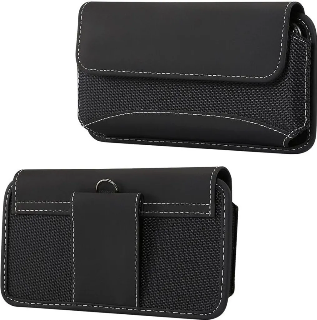 Custodia Cintura Bbk Vivo T1X 5G | DFV mobile Pelle e Nylon Oxford - 2