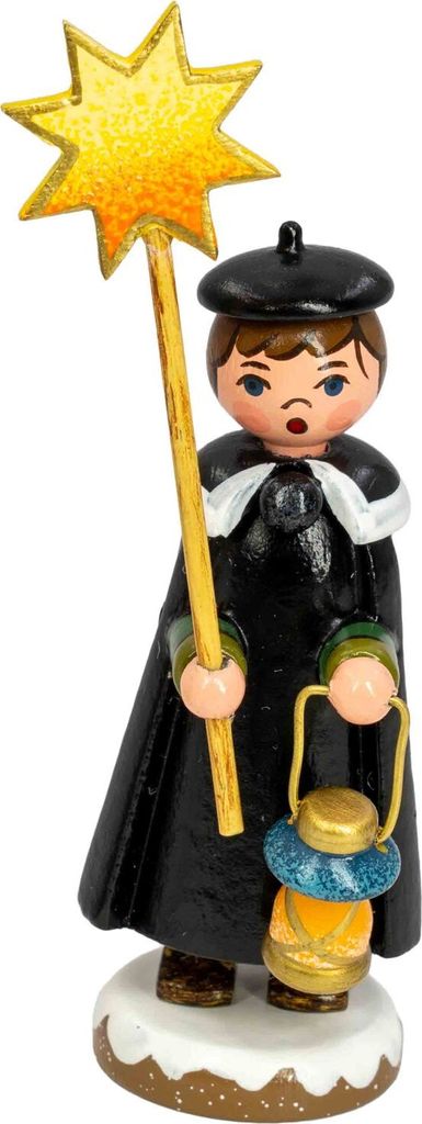 Winterkinder Kurrendejunge mit Stern (11cm) von Hubrig Volkskunst
