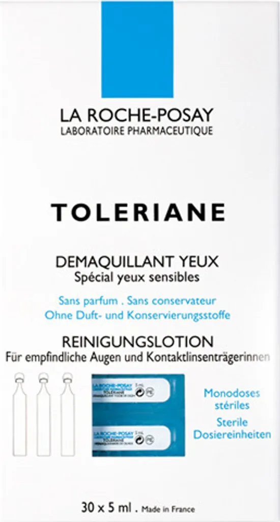 Démaquillant Yeux Sensibles Toleriane Ultra Haute Tolérance de 5ml